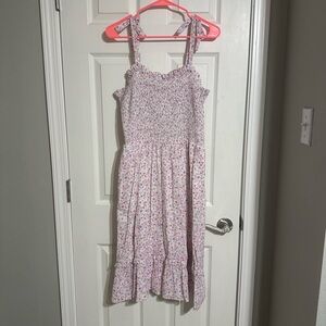 Draper James Pink Floral Casual Dress